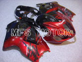 Suzuki GSXR1300 Hayabusa 1999-2007 Injection ABS Fairing - Factory Style - Black Red wine color - MFS5382